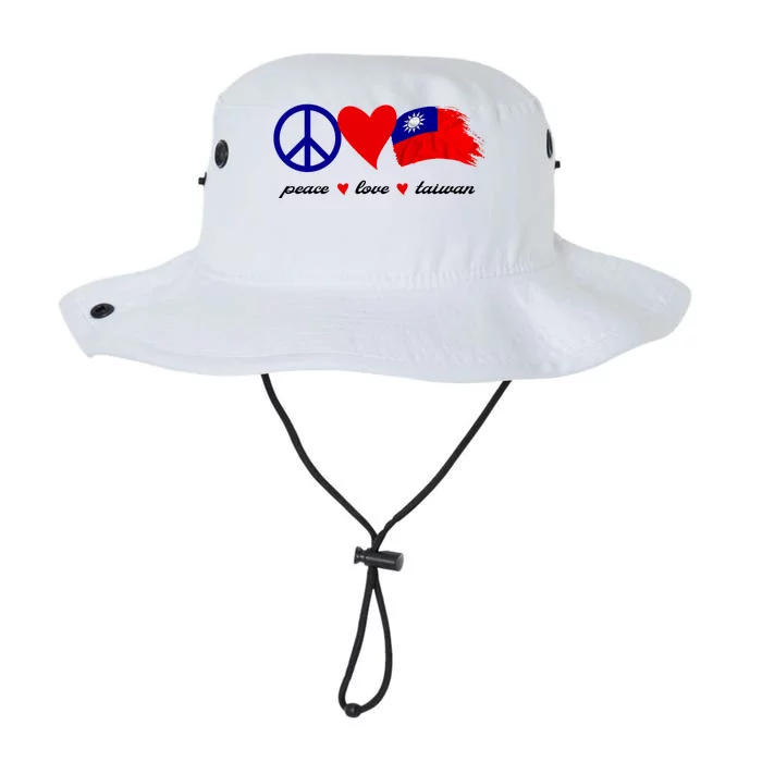 Peace Love Taiwan Taiwanese Flag I Stand With Taiwan Gift Legacy Cool Fit Booney Bucket Hat