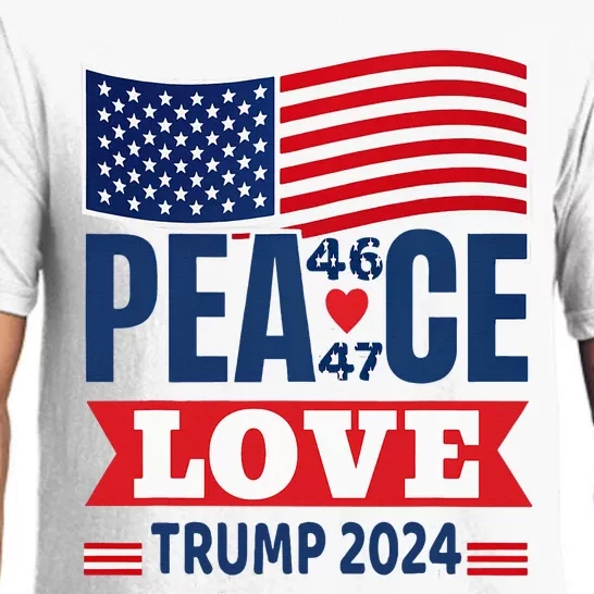 Peace Love Trump 2024 Pajama Set