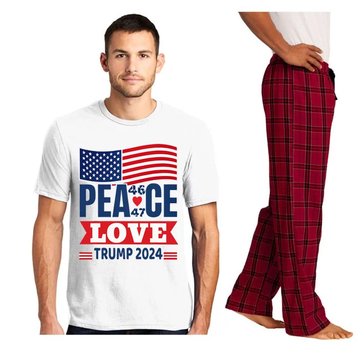 Peace Love Trump 2024 Pajama Set