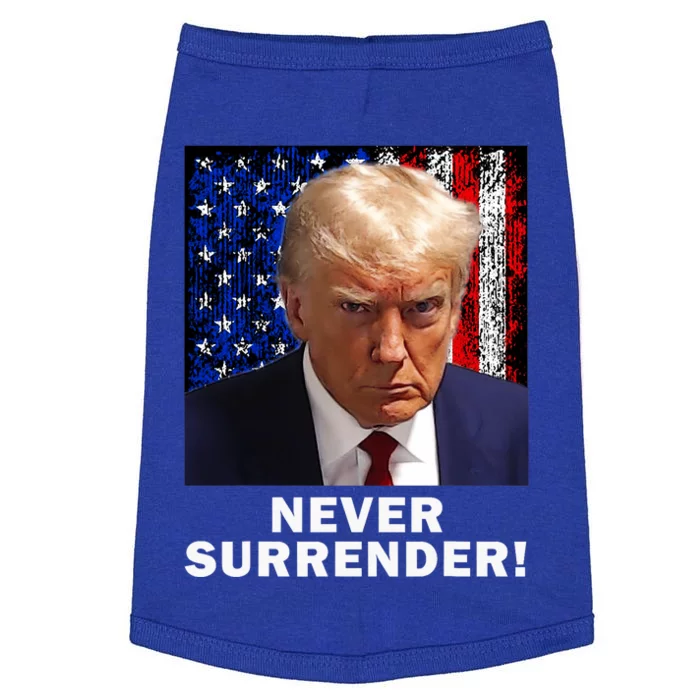 President Legend Trump 2024 Mugshot Never Surrender Doggie Tank