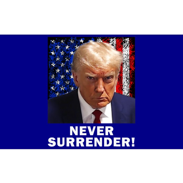 President Legend Trump 2024 Mugshot Never Surrender Bumper Sticker