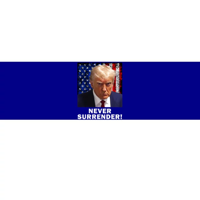 President Legend Trump 2024 Mugshot Never Surrender Bumper Sticker