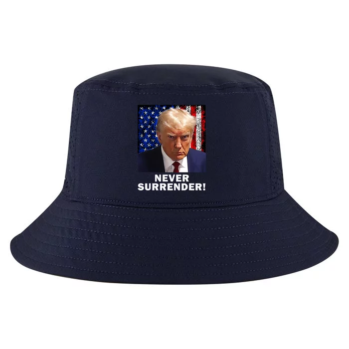 President Legend Trump 2024 Mugshot Never Surrender Cool Comfort Performance Bucket Hat