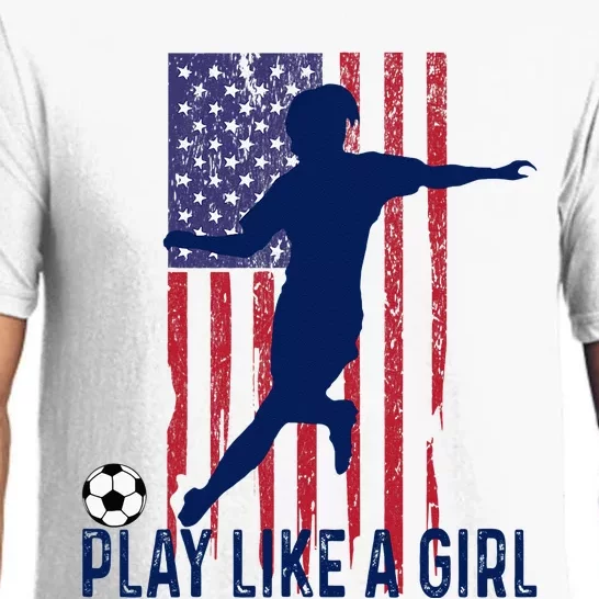 Play Like USA Flag Football Team  Game Goal Soccer Pajama Set