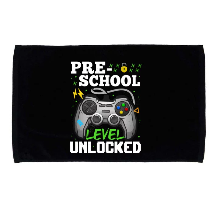 Preschool Level Unlocked Video Game Team Preschool Cute Gift Microfiber Hand Towel