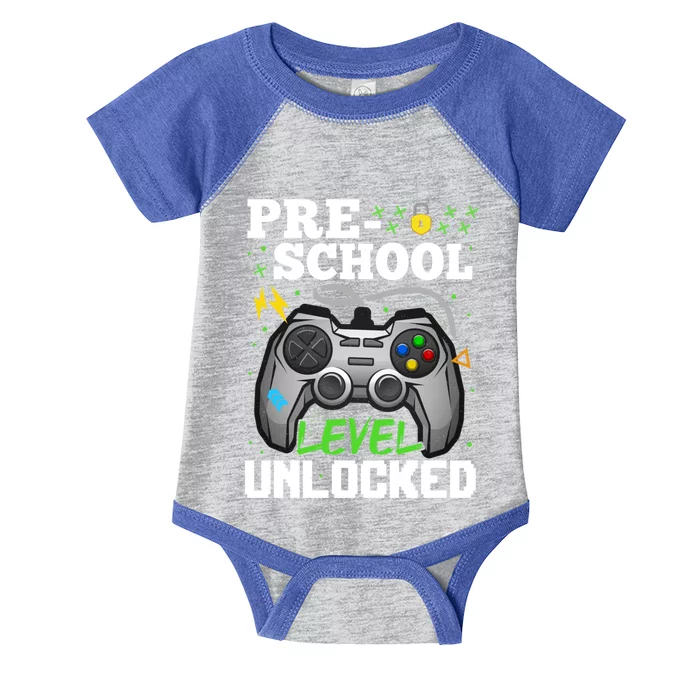 Preschool Level Unlocked Video Game Team Preschool Cute Gift Infant Baby Jersey Bodysuit