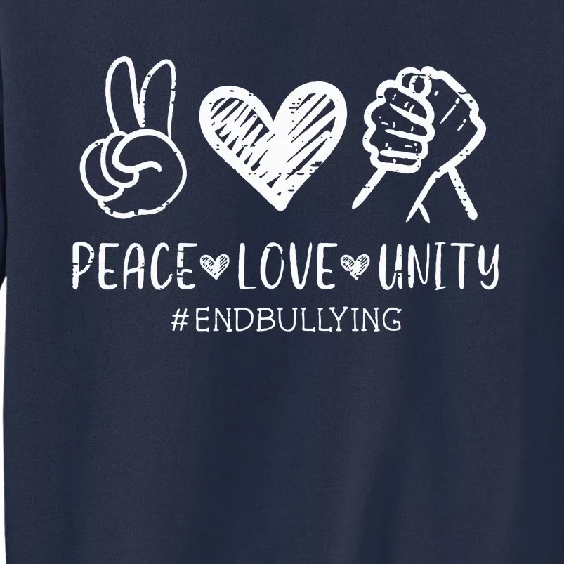 Peace Love Unity Day Orange Be Kind Anti Bullying Sweatshirt