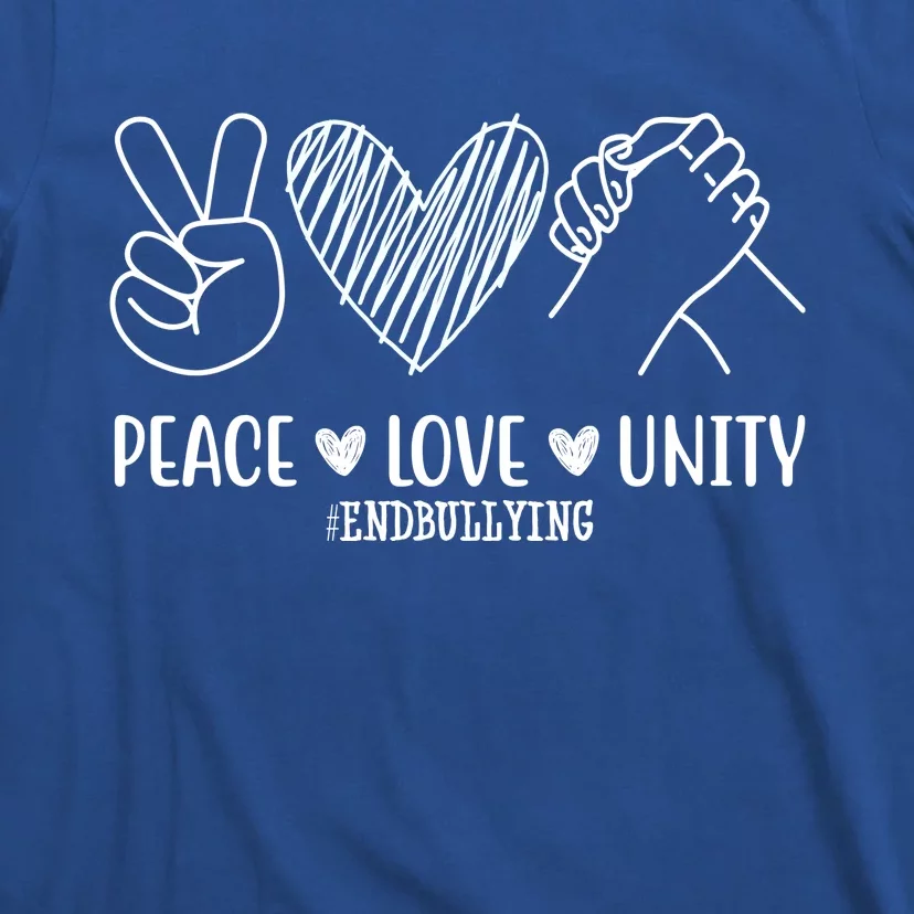 Peace Love Unity End Bullying Awareness T-Shirt