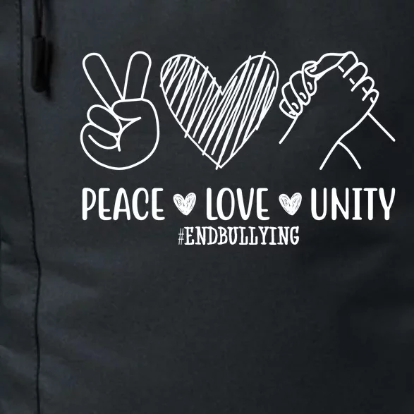 Peace Love Unity End Bullying Awareness Daily Commute Backpack