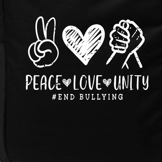 Peace Love Unity Day Orange Be Kind Anti Bullying Impact Tech Backpack