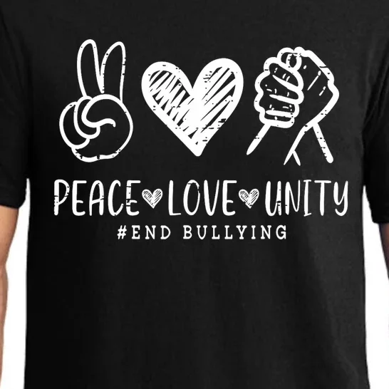 Peace Love Unity Day Orange Be Kind Anti Bullying Pajama Set