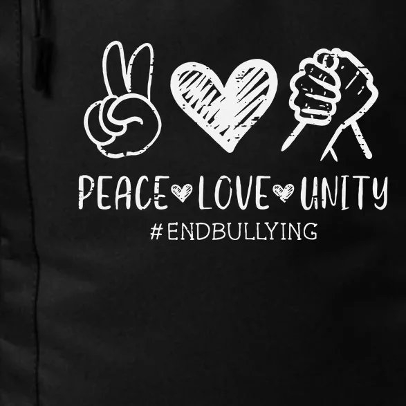 Peace Love Unity Orange Anti Bullying Unity Day Daily Commute Backpack