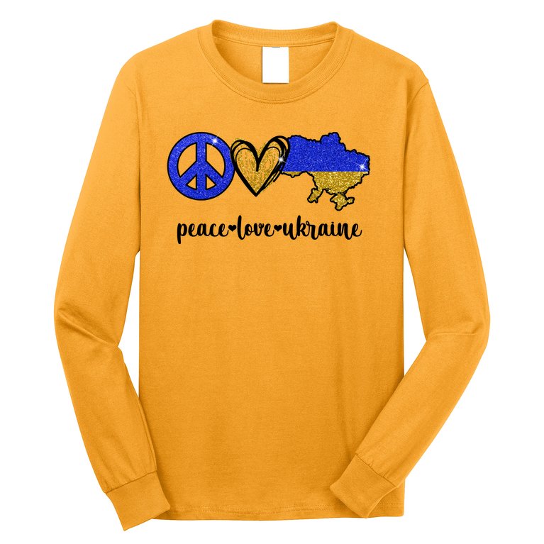 Peace Love Ukraine Long Sleeve Shirt