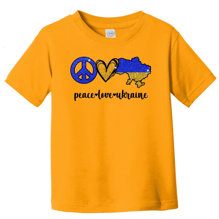 Peace Love Ukraine Toddler T-Shirt