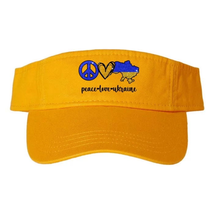 Peace Love Ukraine Valucap Bio-Washed Visor