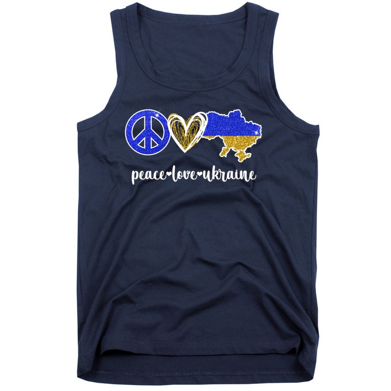 Peace Love Ukraine Tank Top