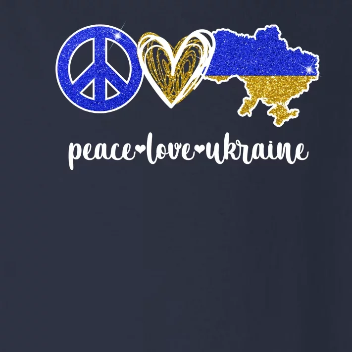 Peace Love Ukraine Toddler Long Sleeve Shirt