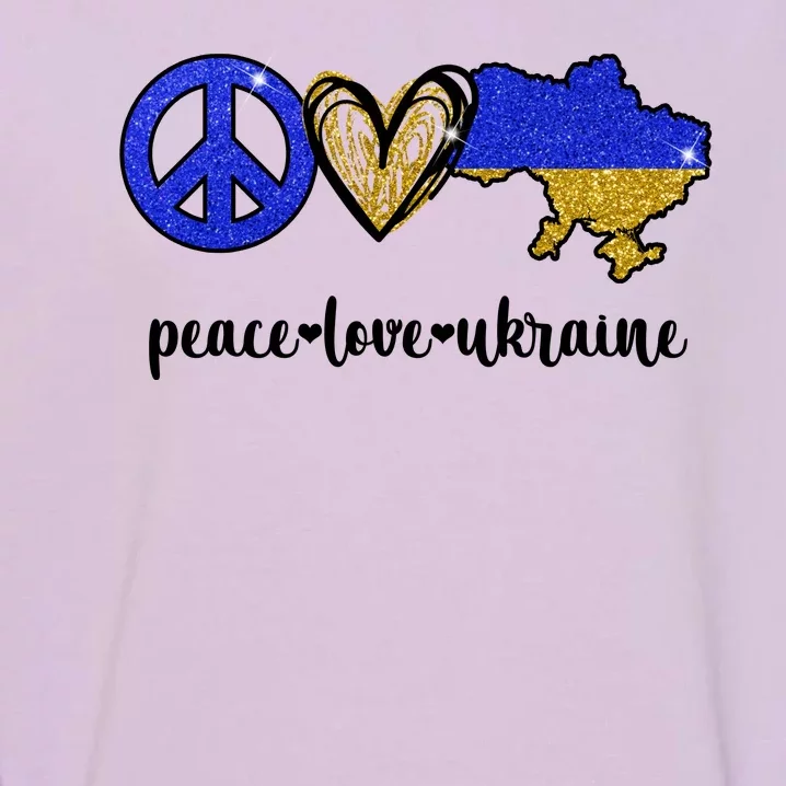 Peace Love Ukraine Garment-Dyed Sweatshirt