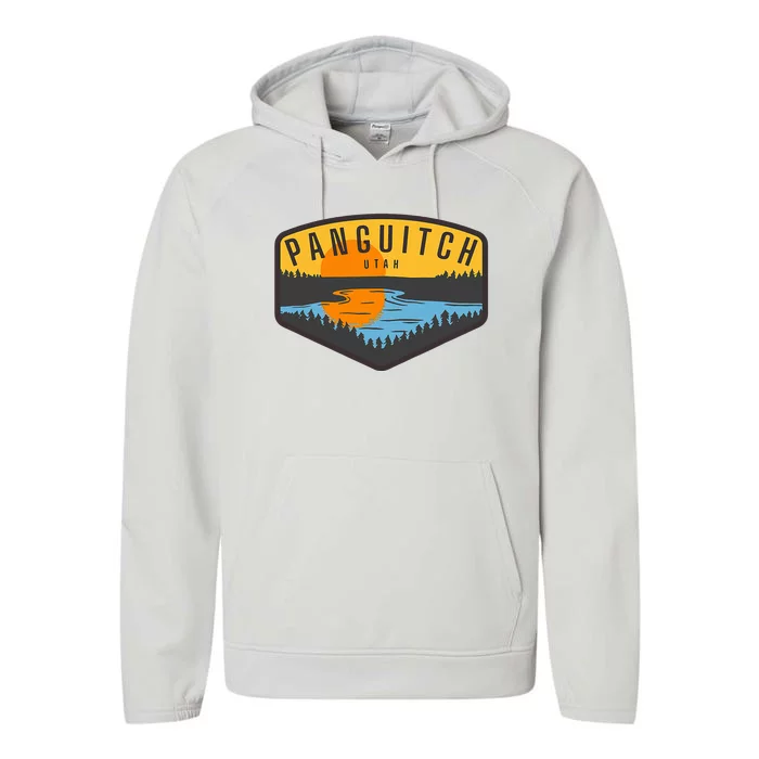 Panguitch Lake Utah Performance Fleece Hoodie