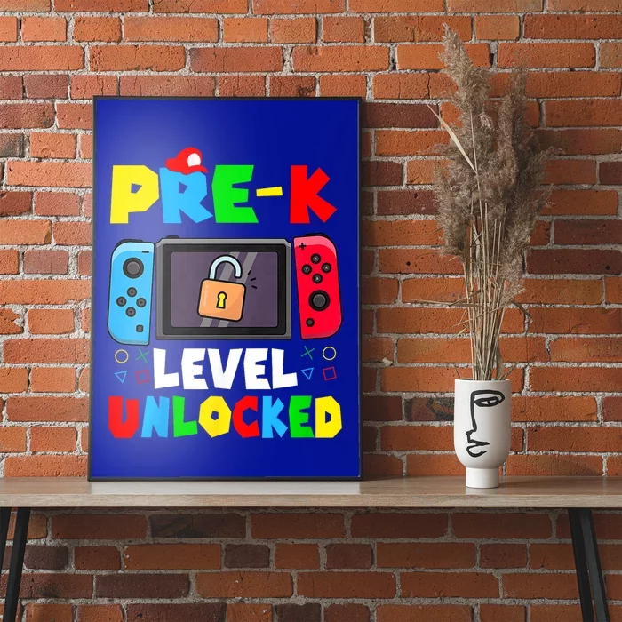 Prek Level Unlocked Video Game Back To School Poster