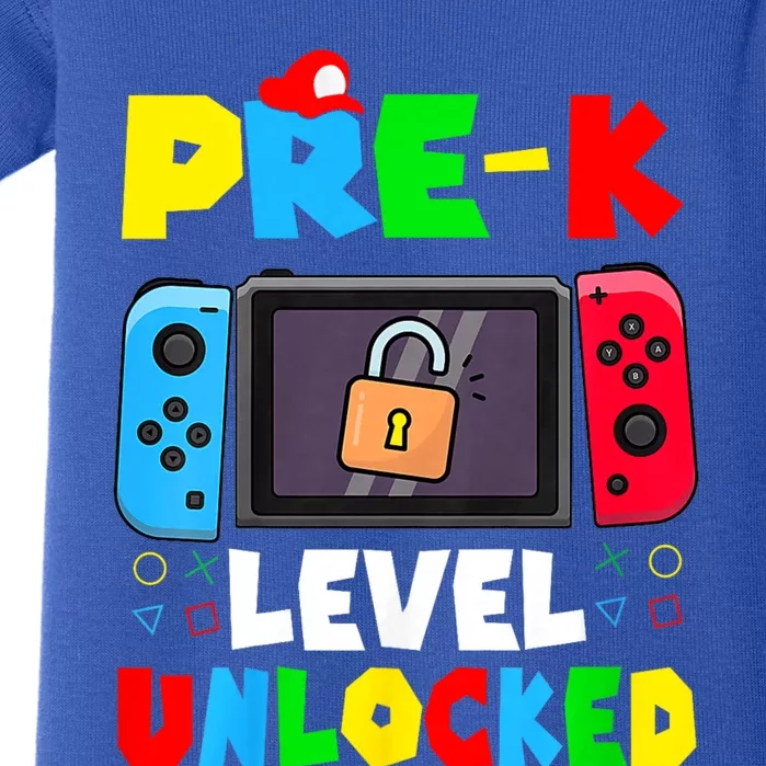 Prek Level Unlocked Video Game Back To School Baby Bodysuit