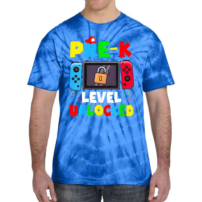 Prek Level Unlocked Video Game Back To School Tie-Dye T-Shirt