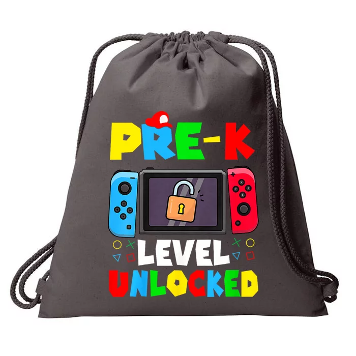 Prek Level Unlocked Video Game Back To School Drawstring Bag