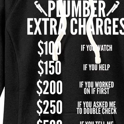 Plumber Extra Charges Women's Fleece Hoodie