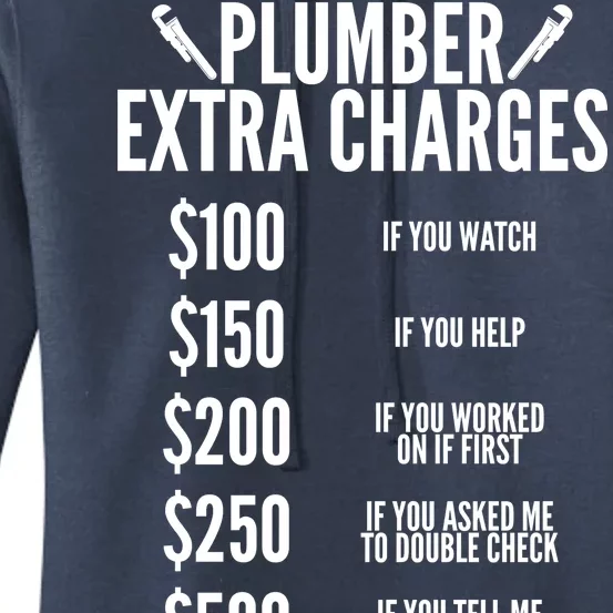 Plumber Extra Charges Women's Pullover Hoodie