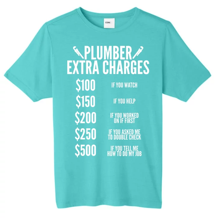 Plumber Extra Charges ChromaSoft Performance T-Shirt