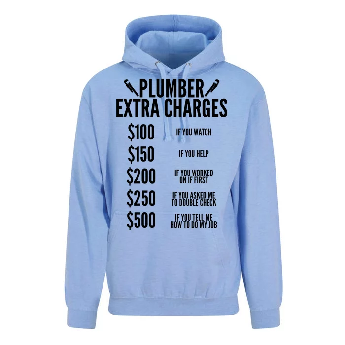 Plumber Extra Charges Unisex Surf Hoodie