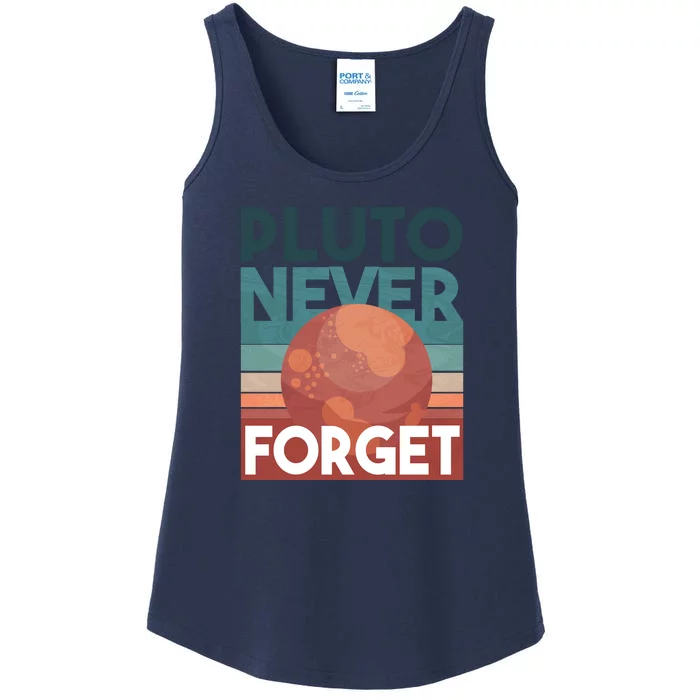 Pluto Never Forget Ladies Essential Tank