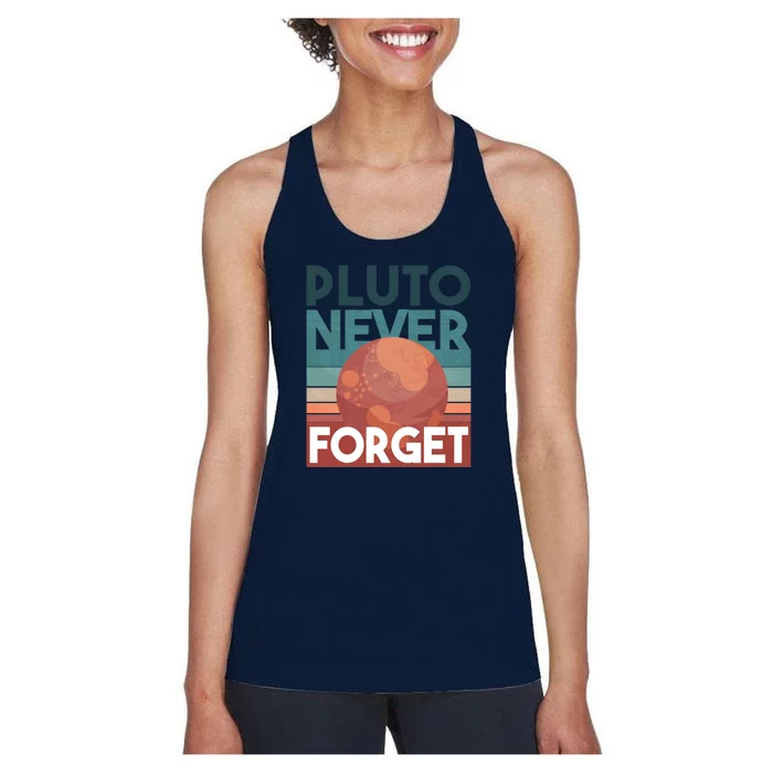 Pluto Never Forget Women's Racerback Tank