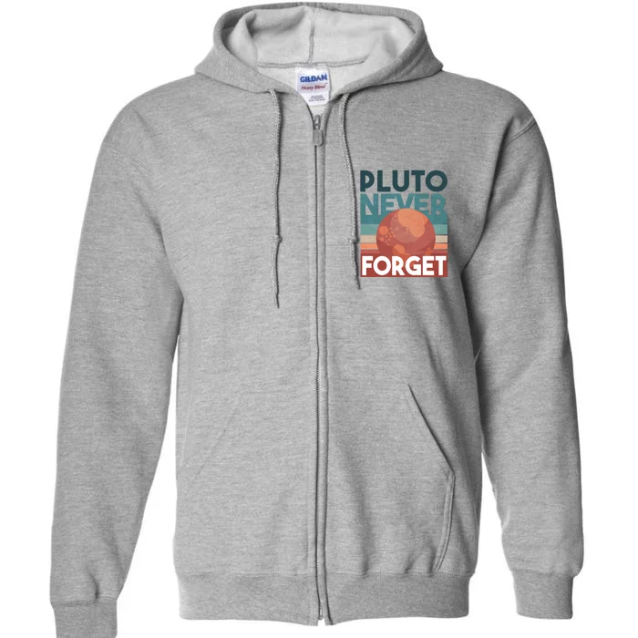 Pluto Never Forget Full Zip Hoodie