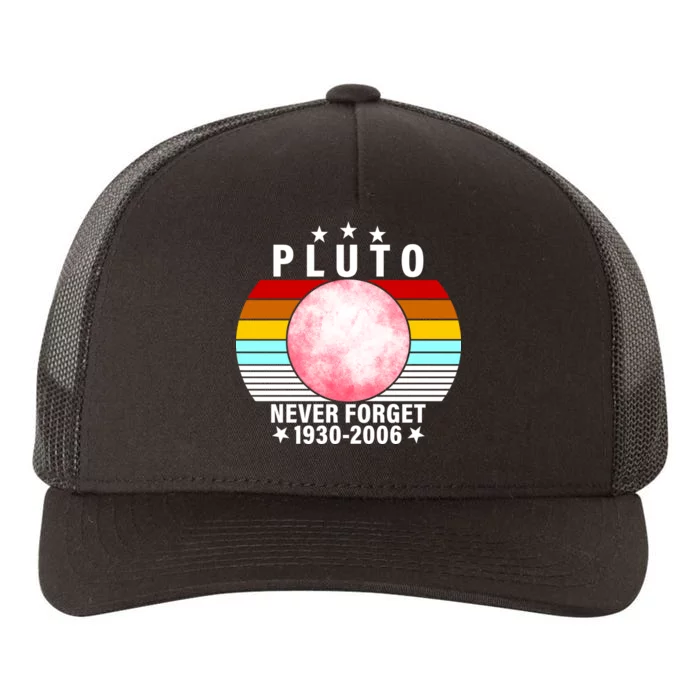 Pluto Never Forget 1930-2006 Yupoong Adult 5-Panel Trucker Hat