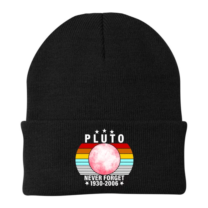 Pluto Never Forget 1930-2006 Knit Cap Winter Beanie