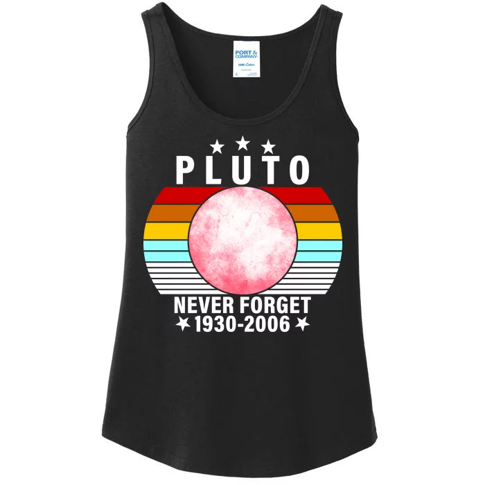 Pluto Never Forget 1930-2006 Ladies Essential Tank