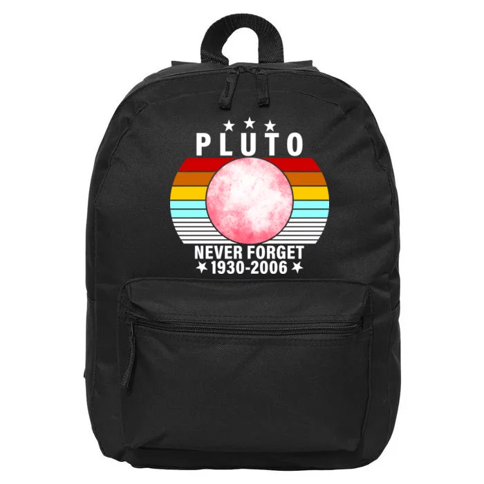 Pluto Never Forget 1930-2006 16 in Basic Backpack