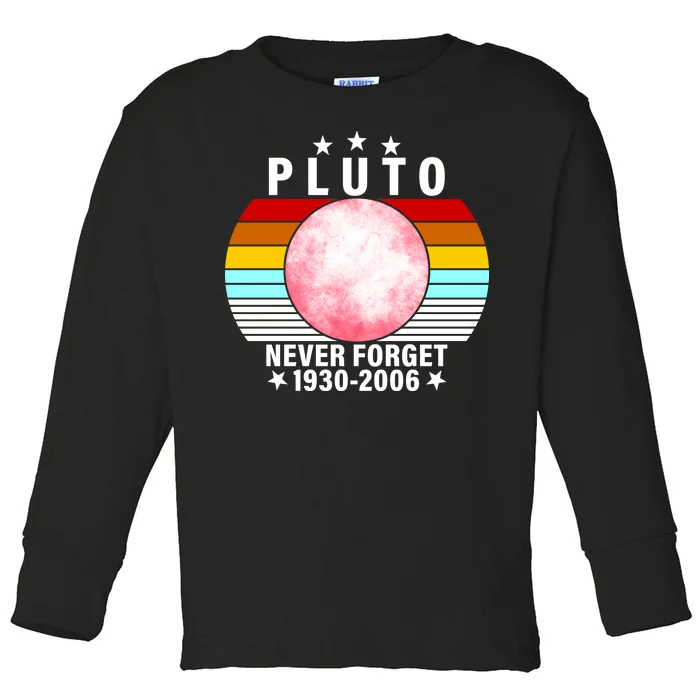 Pluto Never Forget 1930-2006 Toddler Long Sleeve Shirt