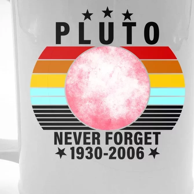 Pluto Never Forget 1930-2006 Front & Back Beer Stein