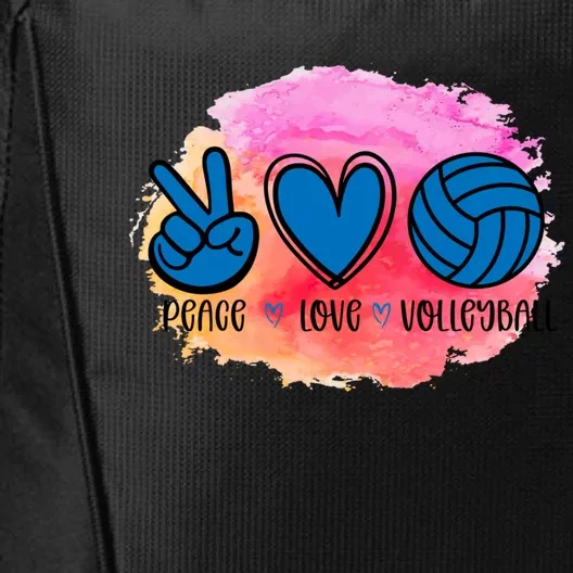 Peace Love Volleyball Cute Design Teen Girls Tween Cute Gift City Backpack