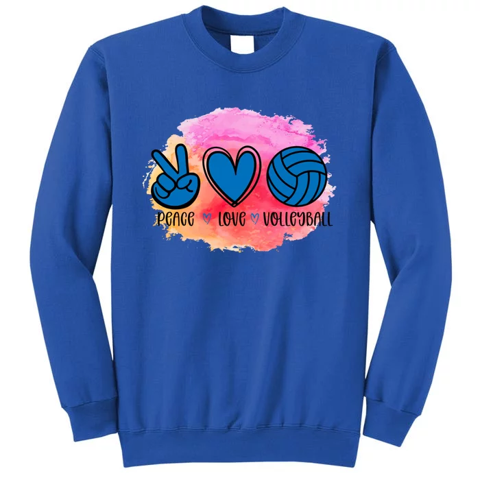 Peace Love Volleyball Cute Design Teen Girls Tween Cute Gift Sweatshirt