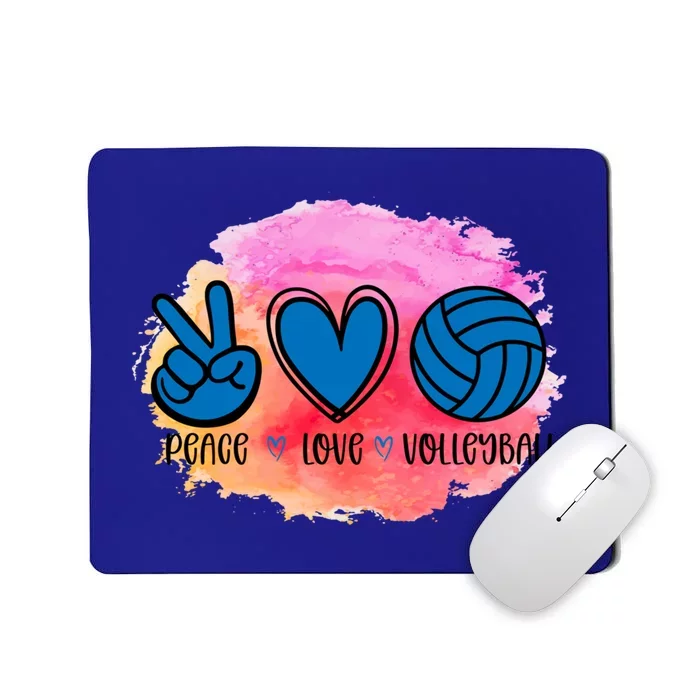 Peace Love Volleyball Cute Design Teen Girls Tween Cute Gift Mousepad