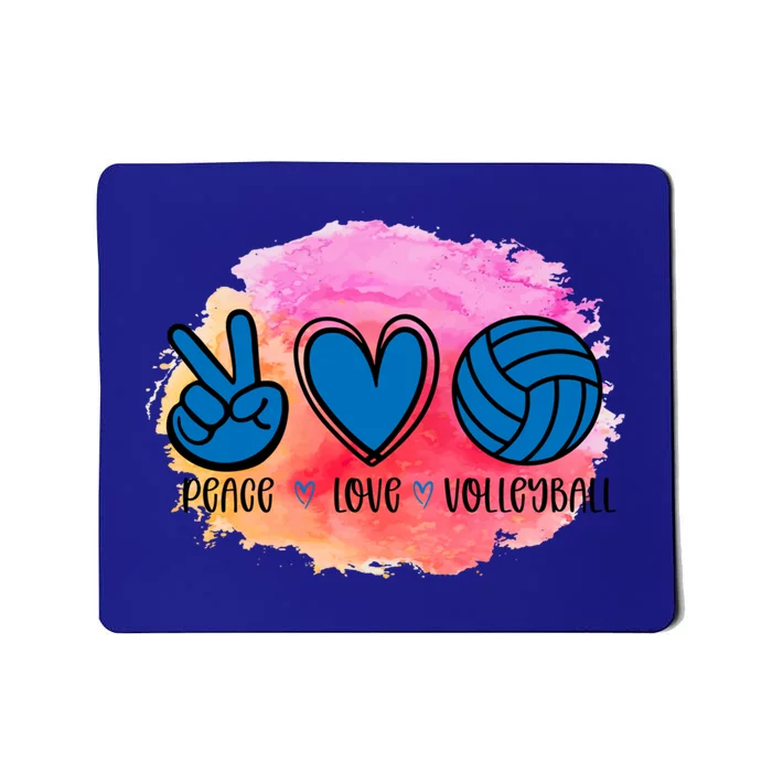 Peace Love Volleyball Cute Design Teen Girls Tween Cute Gift Mousepad