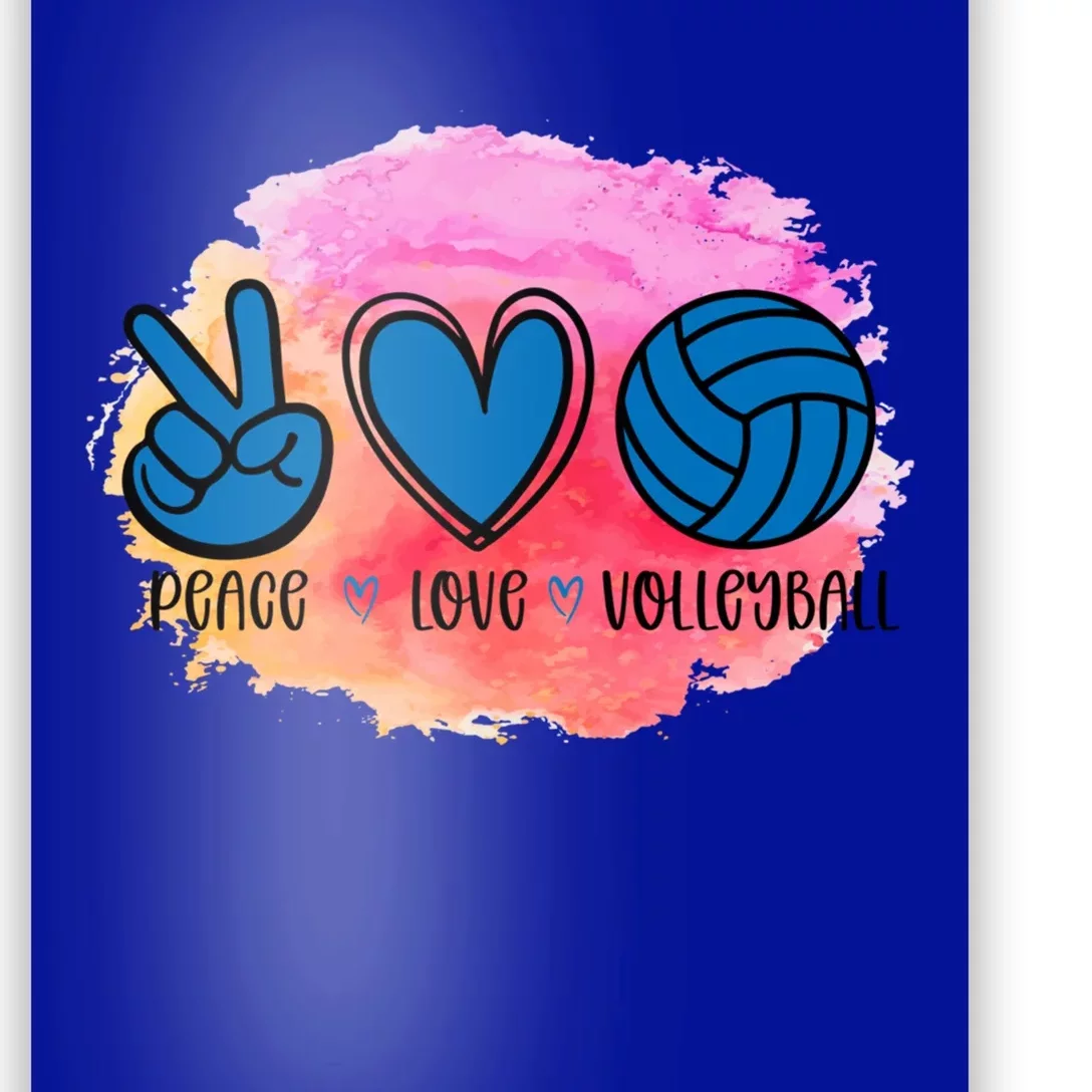 Peace Love Volleyball Cute Design Teen Girls Tween Cute Gift Poster