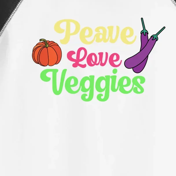 Peave Love Veggies Veganism Vegan Plants Cute Gift Toddler Fine Jersey T-Shirt