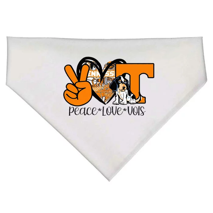 Peace Love Vols USA-Made Doggie Bandana