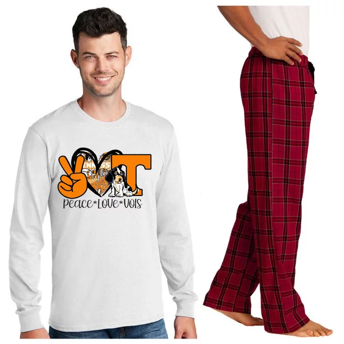 Peace Love Vols Long Sleeve Pajama Set