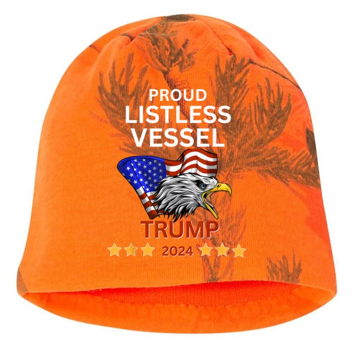 Proud Listless Vessel Pro Trump For President 2024 Kati - Camo Knit Beanie