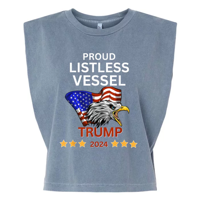 Proud Listless Vessel Pro Trump For President 2024 Garment-Dyed Women's Muscle Tee